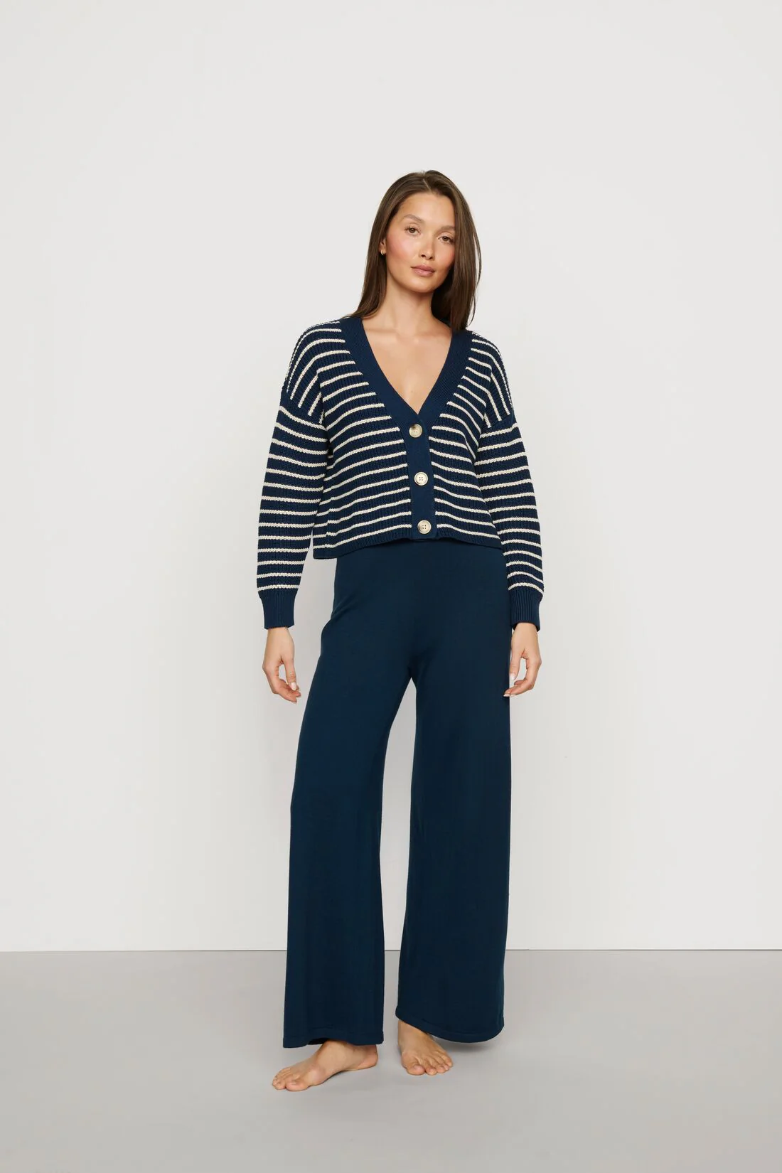 Coastal Cotton Sweater Cardigan - Image 2