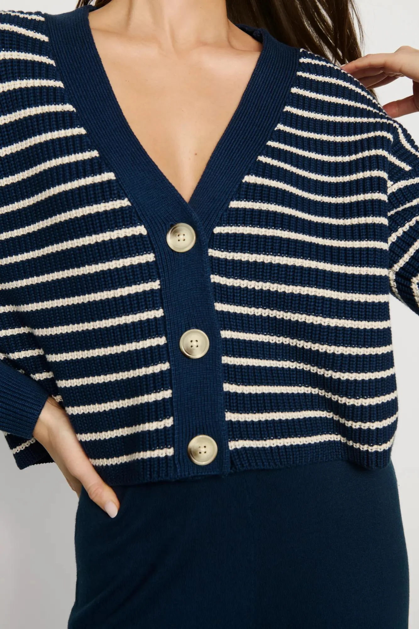 Coastal Cotton Sweater Cardigan - Image 5
