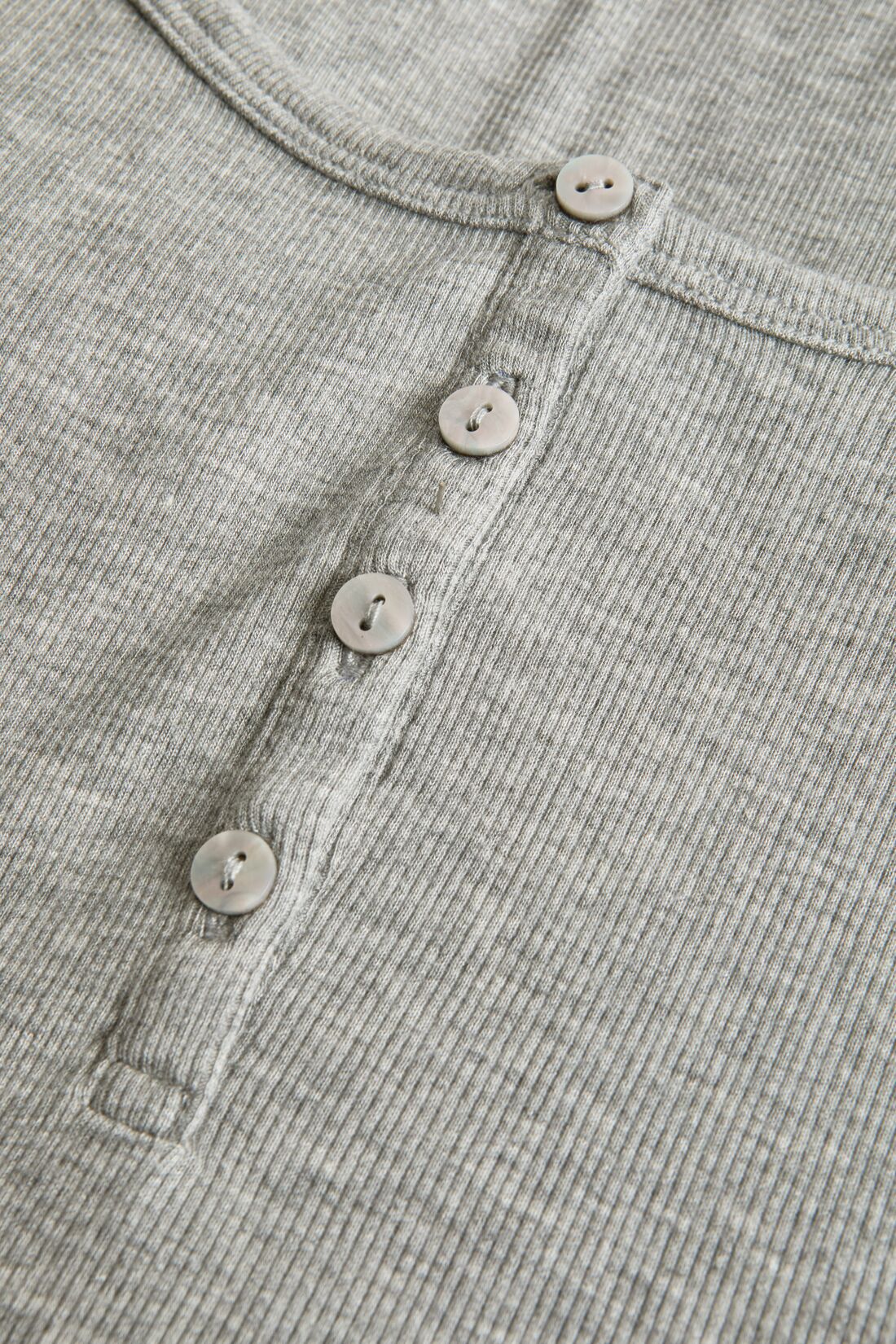 Dream Rib Long Sleeve Henley Tee - Image 4
