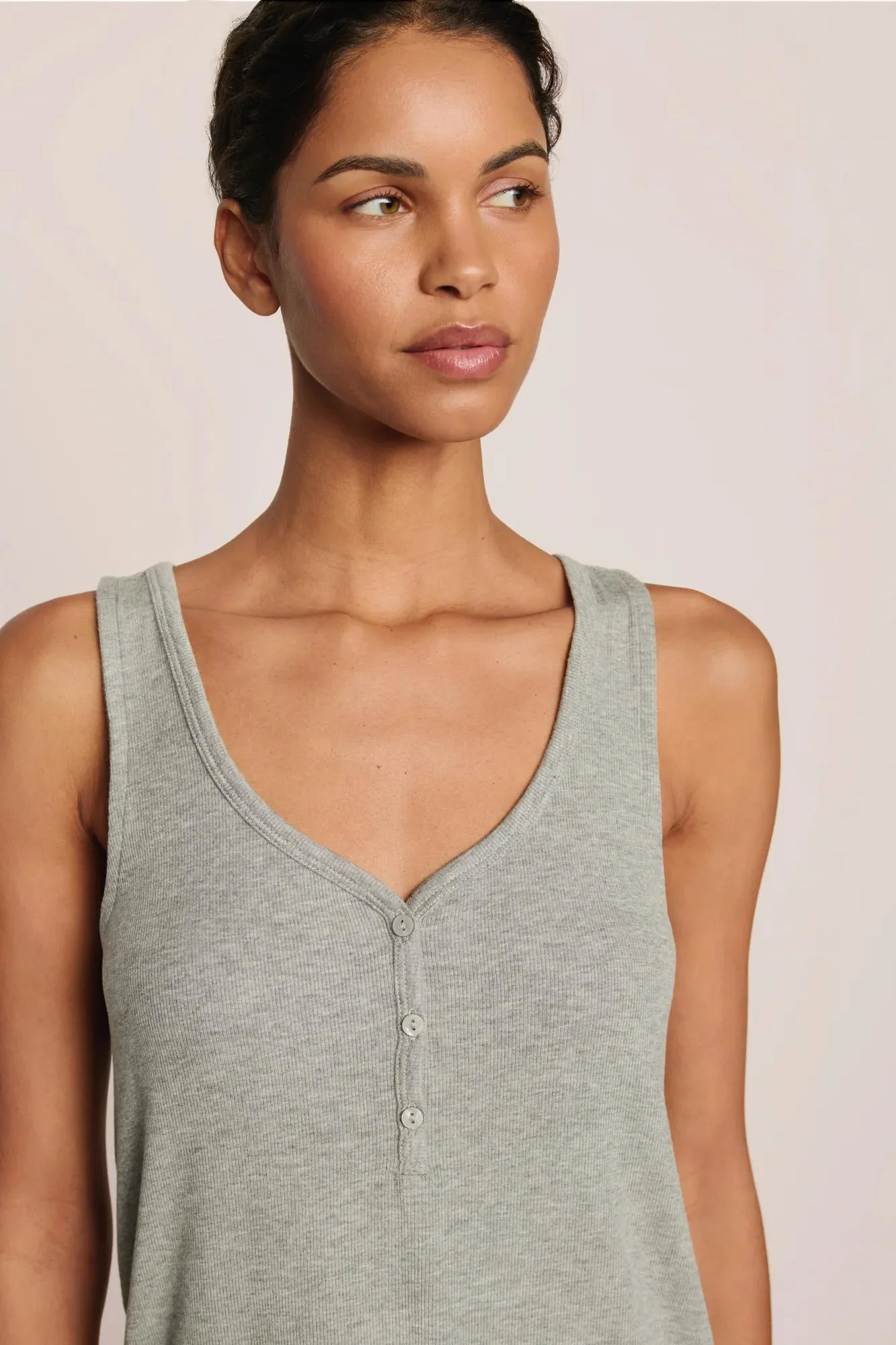 Dream Rib V Neck Tank - Image 3