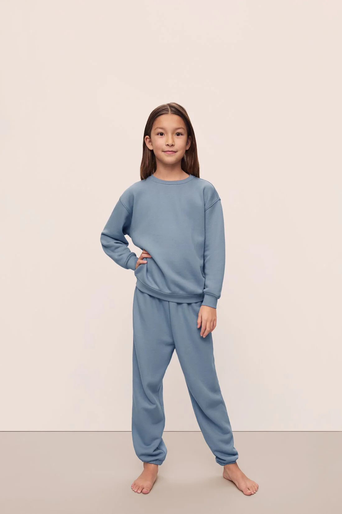 Kid's French Terry Sweatshirt and Jogger Set - Image 4