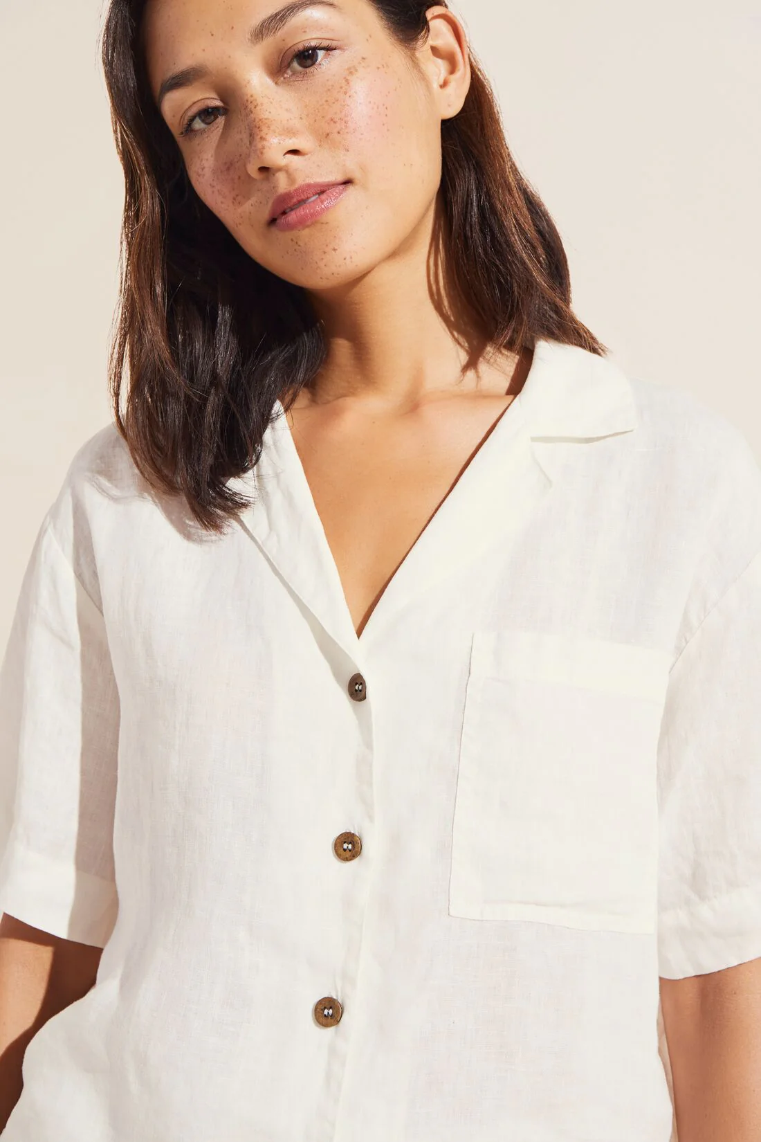 Garment Dyed Linen Short Set - Image 2
