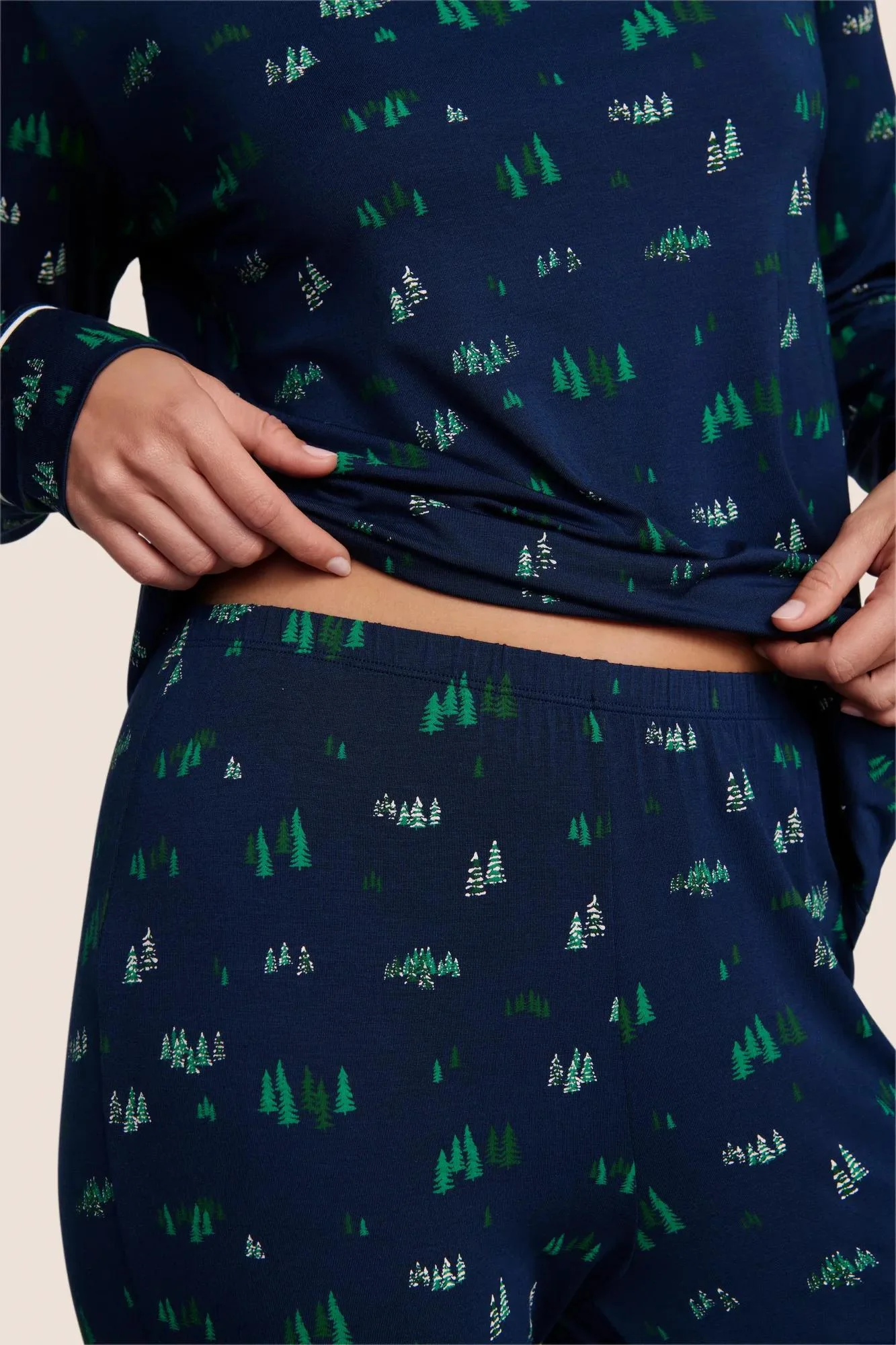 Gisele Printed TENCEL™ Modal Crewneck PJ Set - Image 3