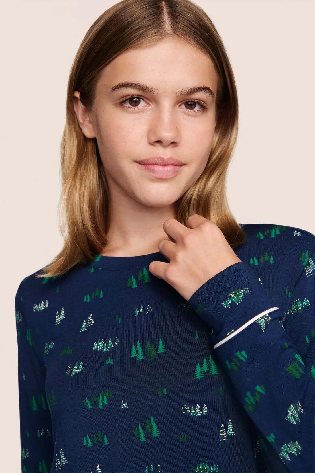 Gisele Printed TENCEL™ Modal Crewneck PJ Set - Image 6