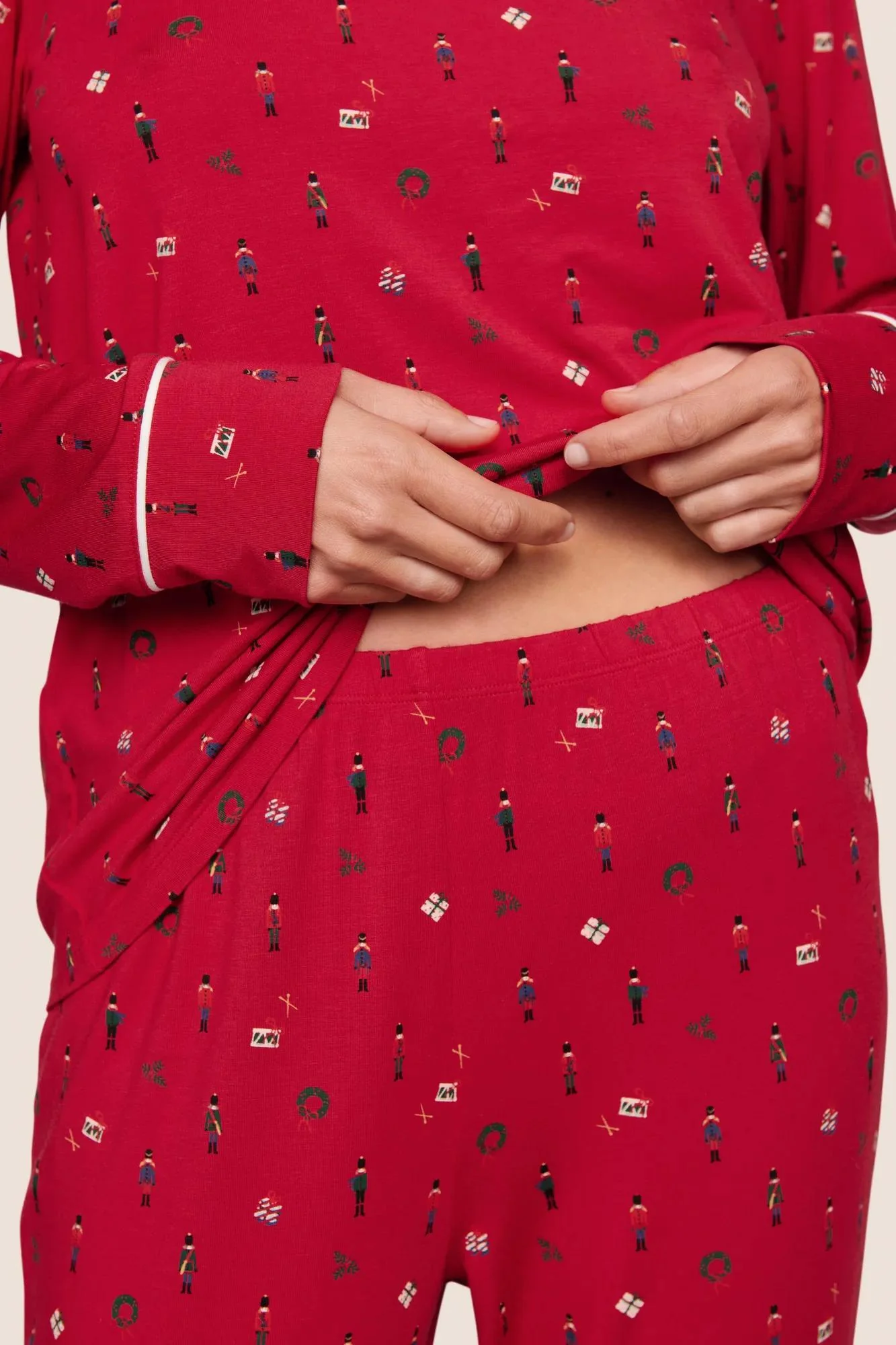 Gisele Printed TENCEL™ Modal Crewneck PJ Set - Image 3