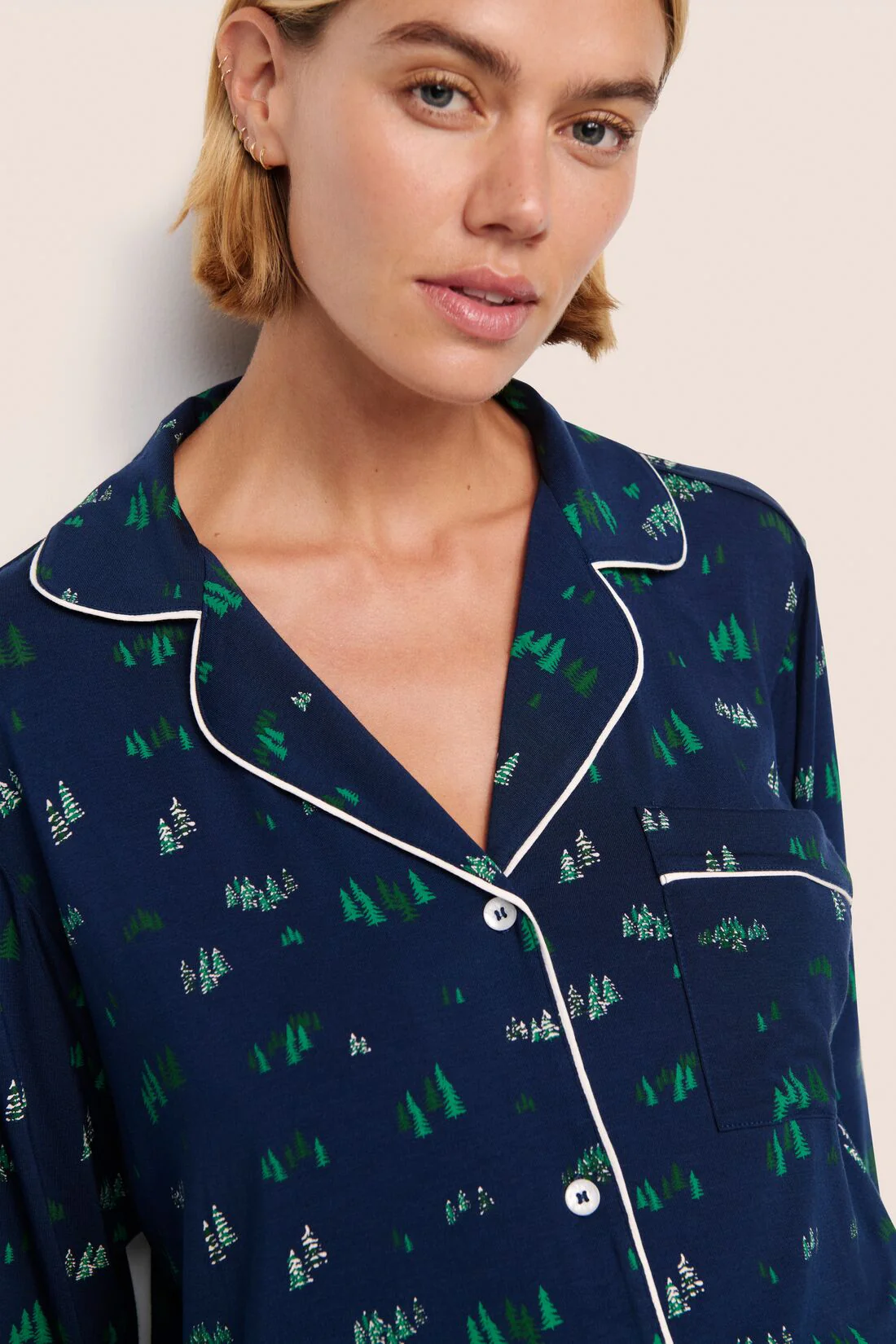 Gisele Printed TENCEL™ Modal Long PJ Set - Image 3