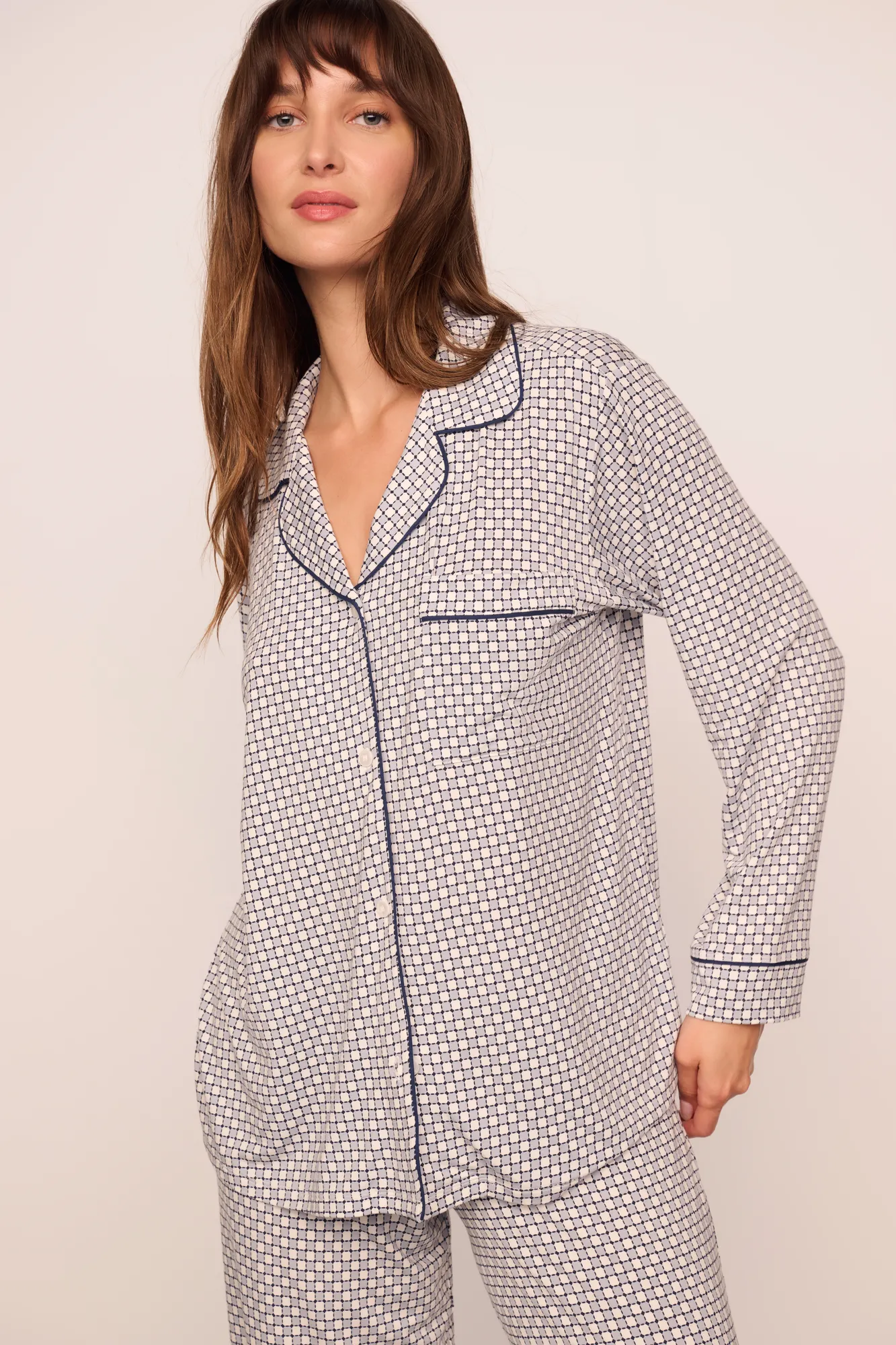 Gisele Printed TENCEL™ Modal Long PJ Set - Image 3