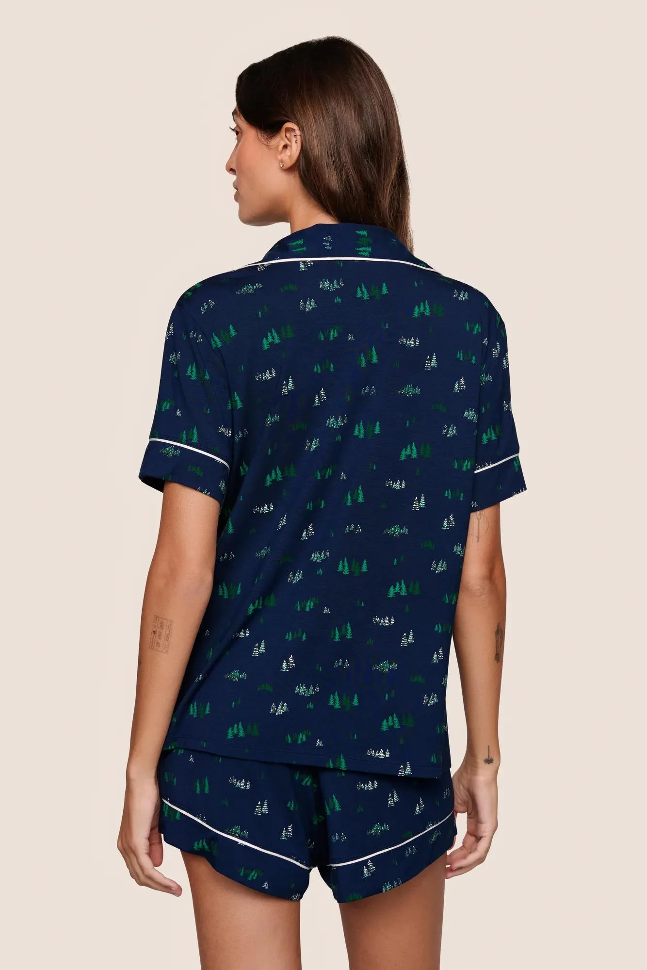 Gisele Printed TENCEL™ Modal Relaxed Short PJ Set - Image 3