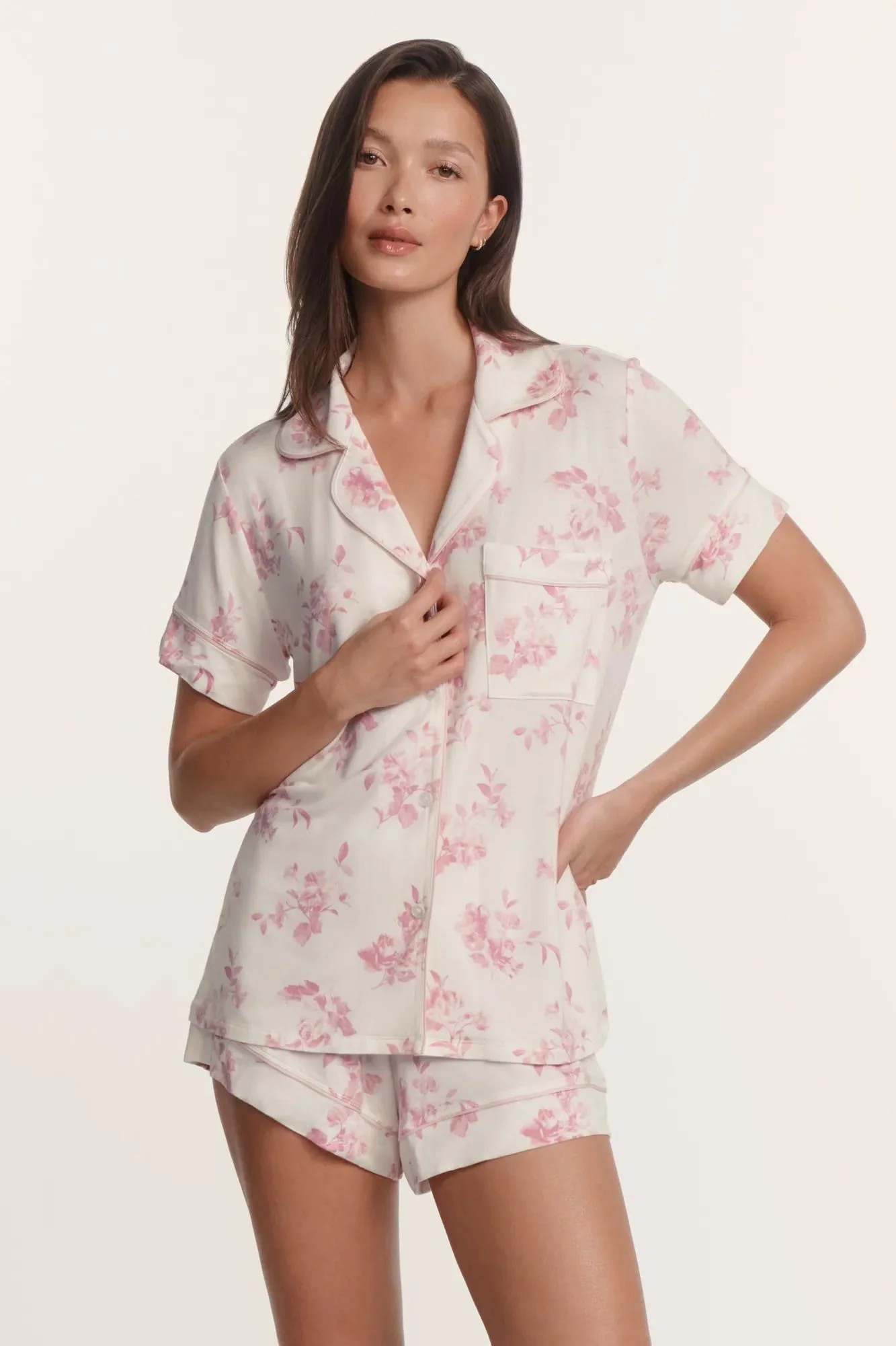 Gisele Printed TENCEL™ Modal Relaxed Short PJ Set - Image 4