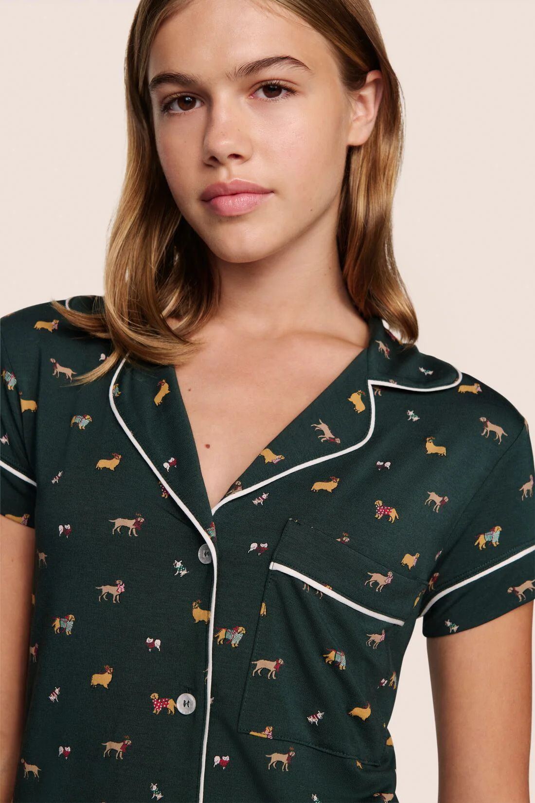 Gisele Printed TENCEL™ Modal Shortie Short PJ Set - Image 6