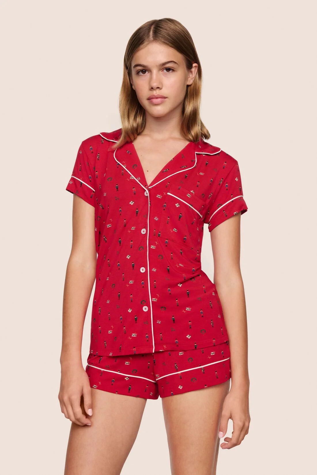 Gisele Printed TENCEL™ Modal Shortie Short PJ Set - Image 5