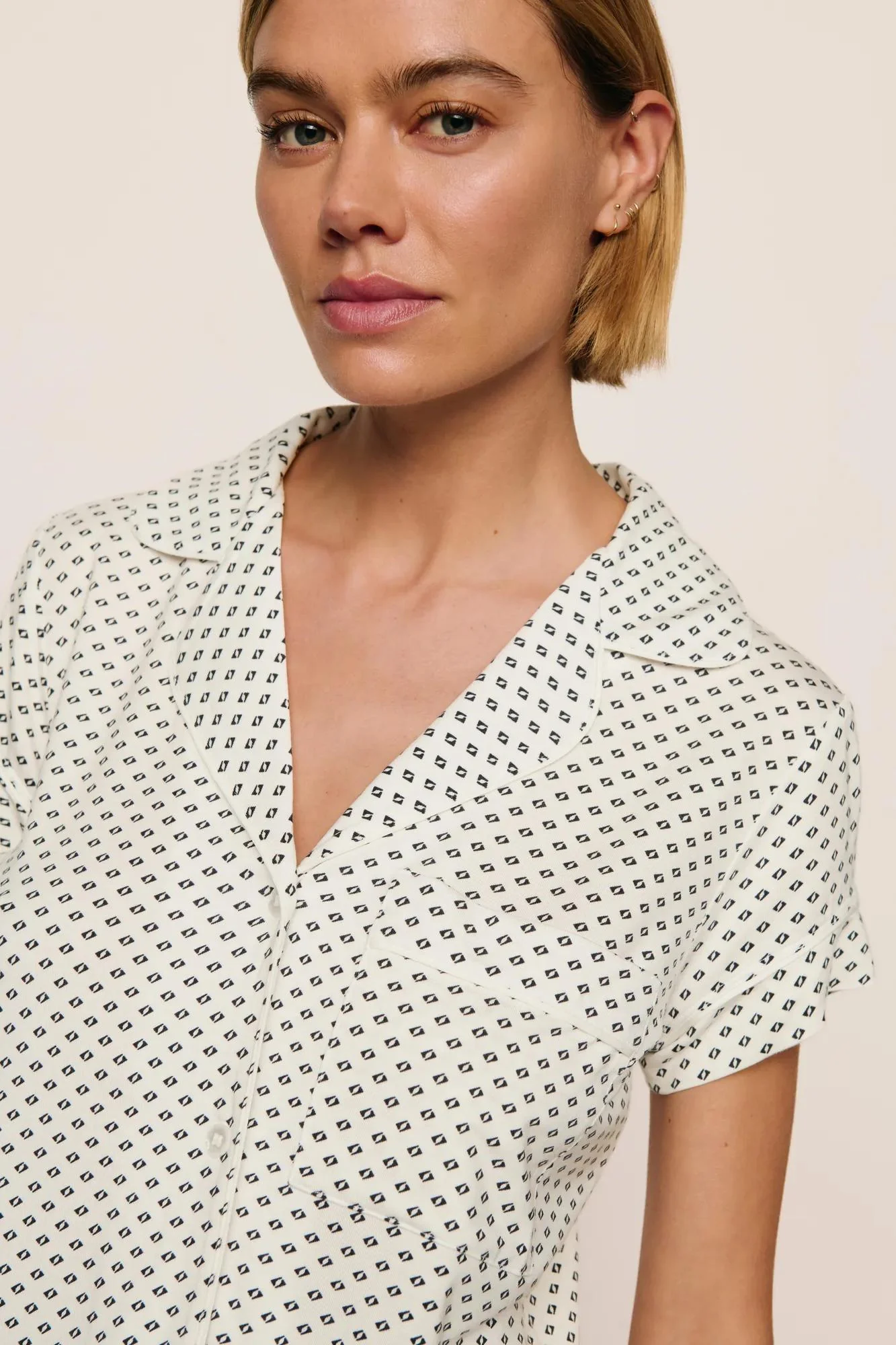 Gisele Printed TENCEL™ Modal Shortie Short PJ Set - Image 3