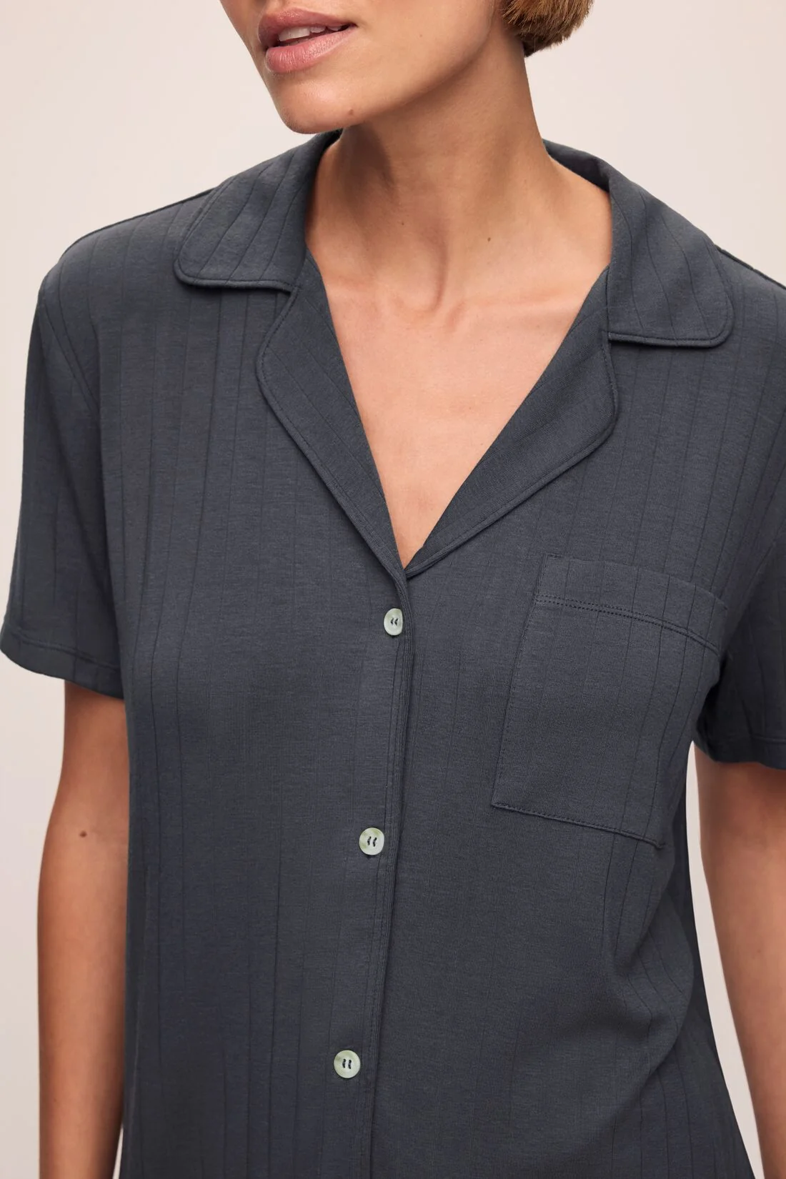 Gisele TENCEL™ Modal Rib Relaxed Short PJ Set - Image 2