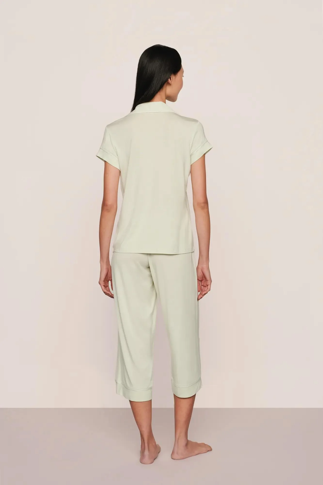 Gisele TENCEL™ Modal Short Sleeve Cropped PJ Set - Image 3