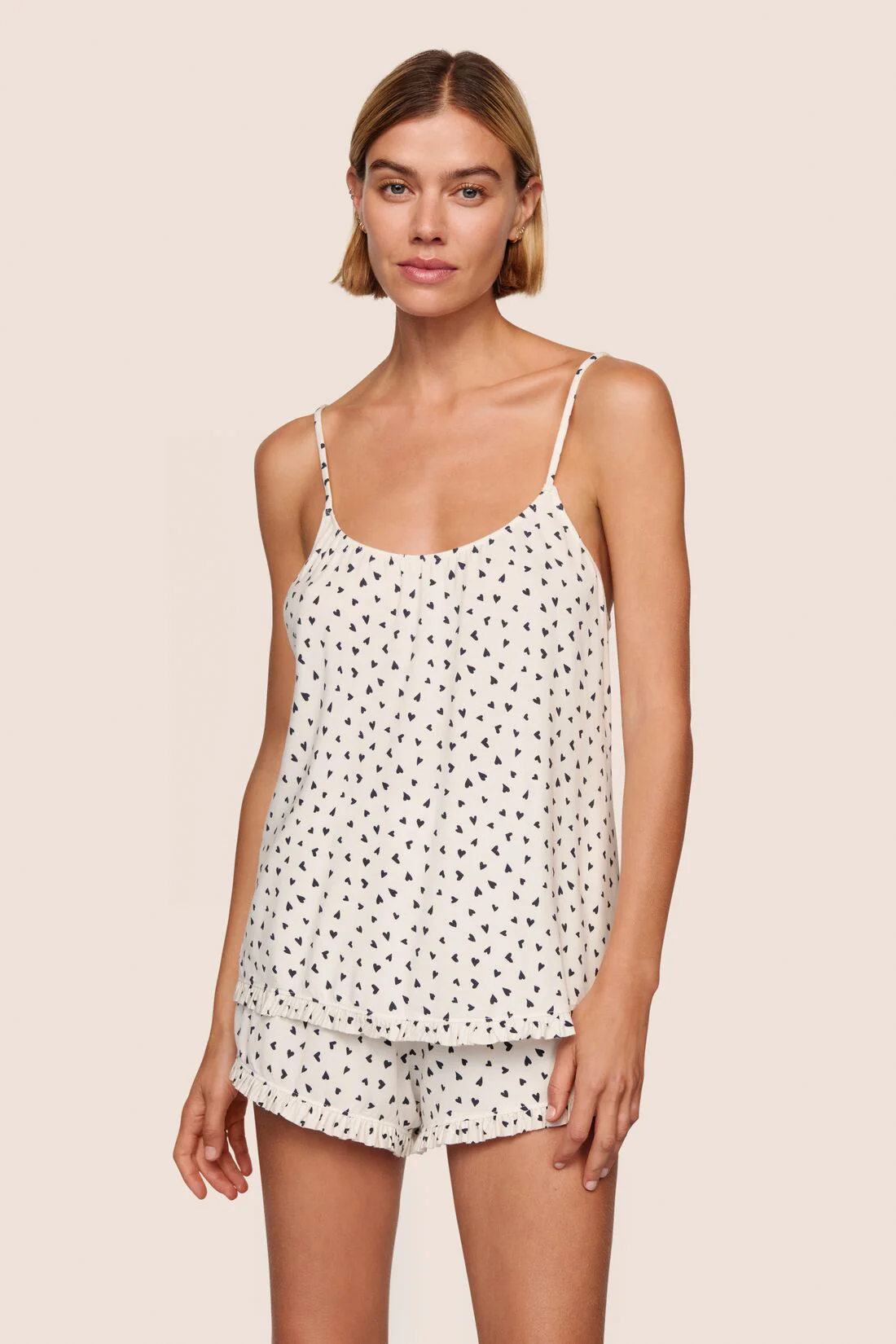 Gisele TENCEL™ Printed Modal Ruffle Cami & Shortie Short Set
