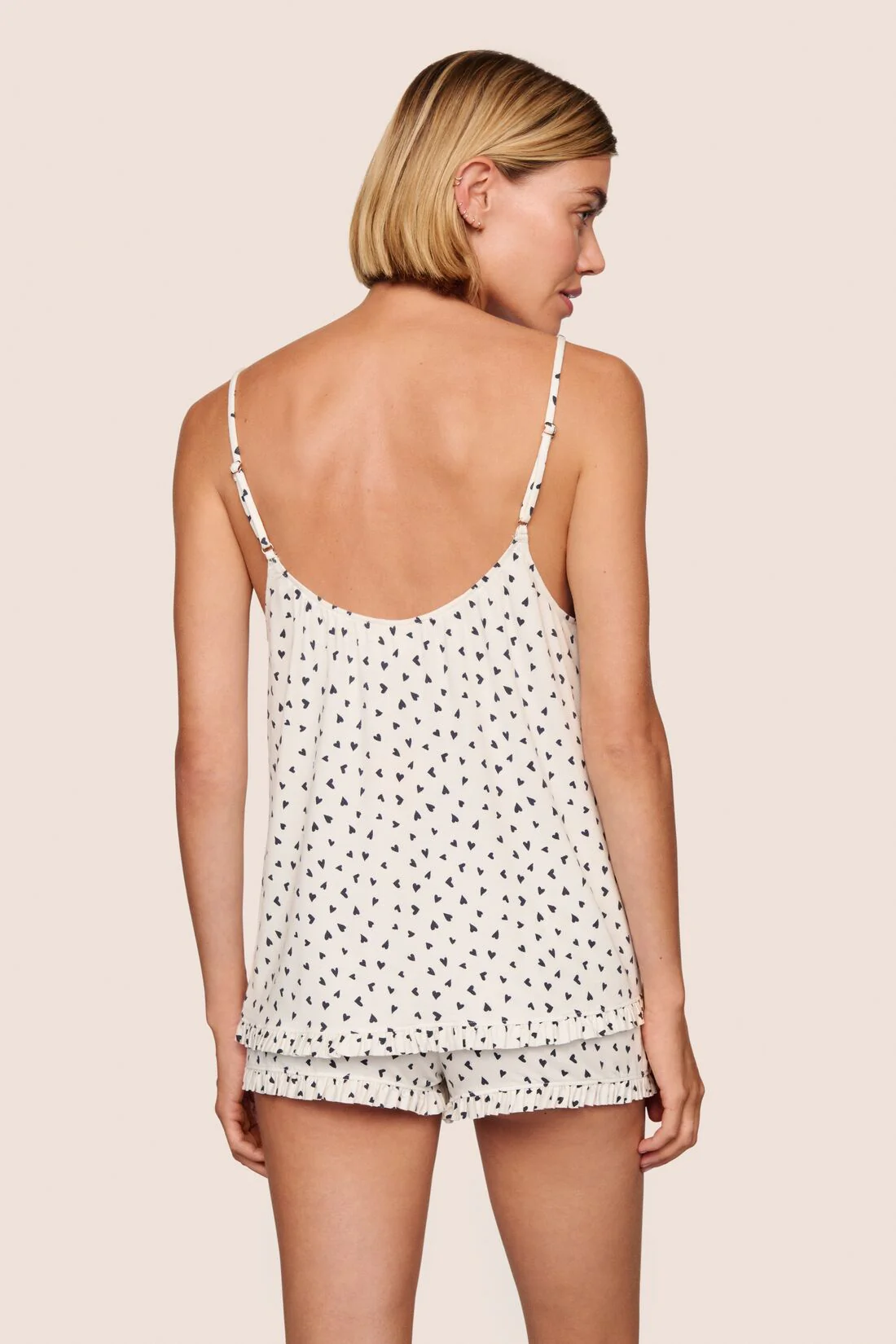 Gisele TENCEL™ Printed Modal Ruffle Cami & Shortie Short Set - Image 2