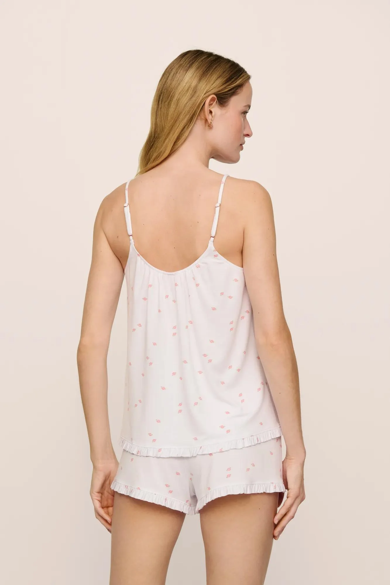 Gisele TENCEL™ Printed Modal Ruffle Cami & Shortie Short Set - Image 3