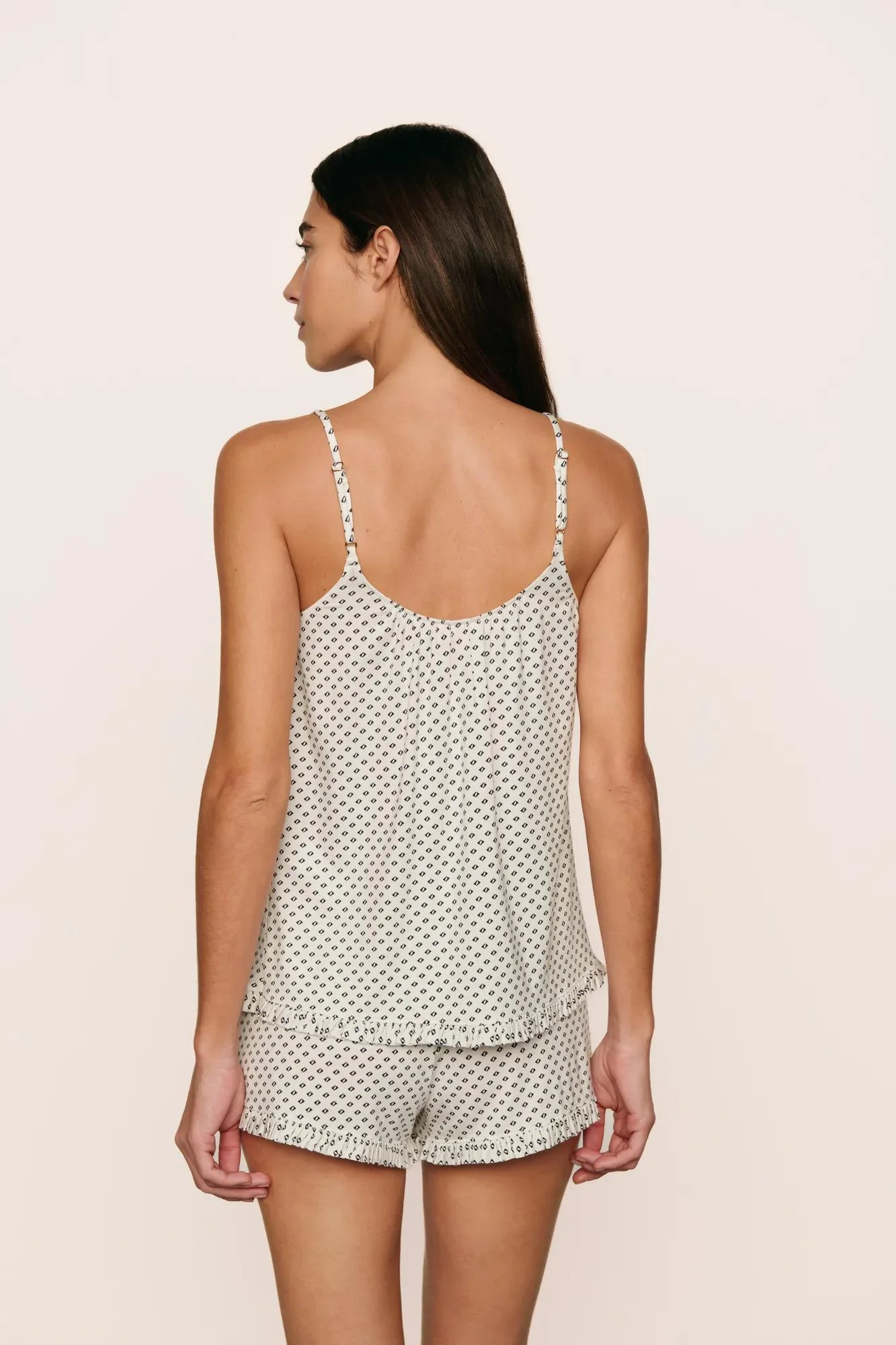 Gisele TENCEL™ Printed Modal Ruffle Cami & Shortie Short Set - Image 3