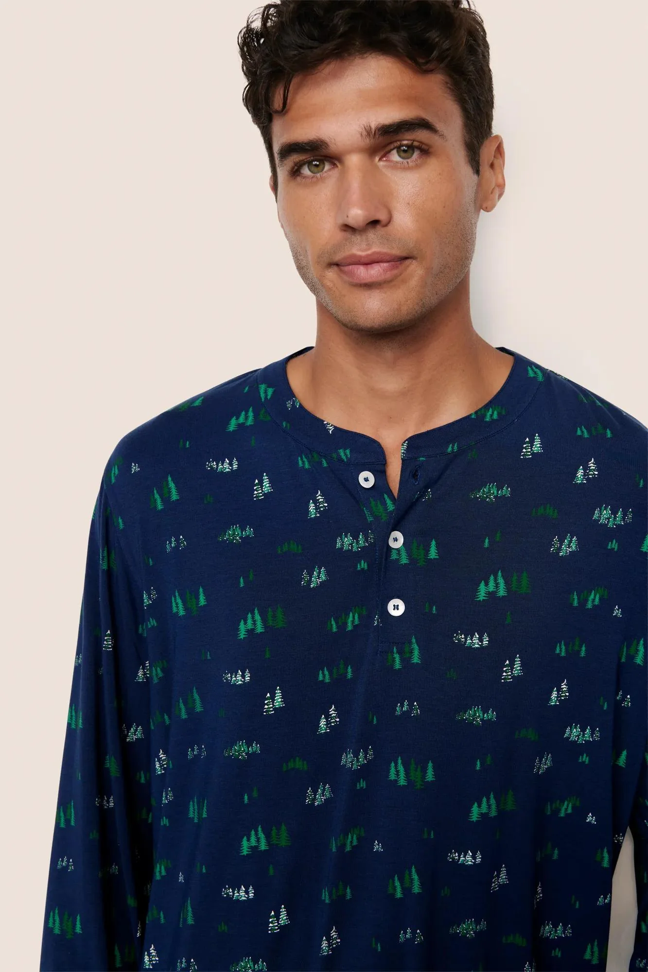 Henry Printed TENCEL™ Modal Long PJ Set - Image 3