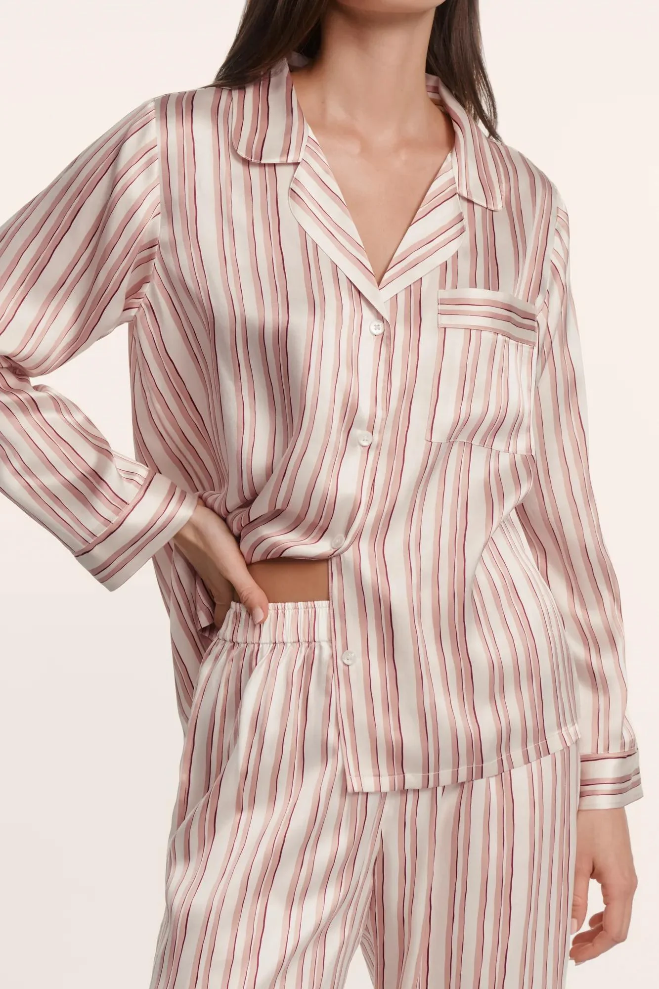Eberjey x ILIA - Inez Washable Silk Printed Long PJ Set - Image 3