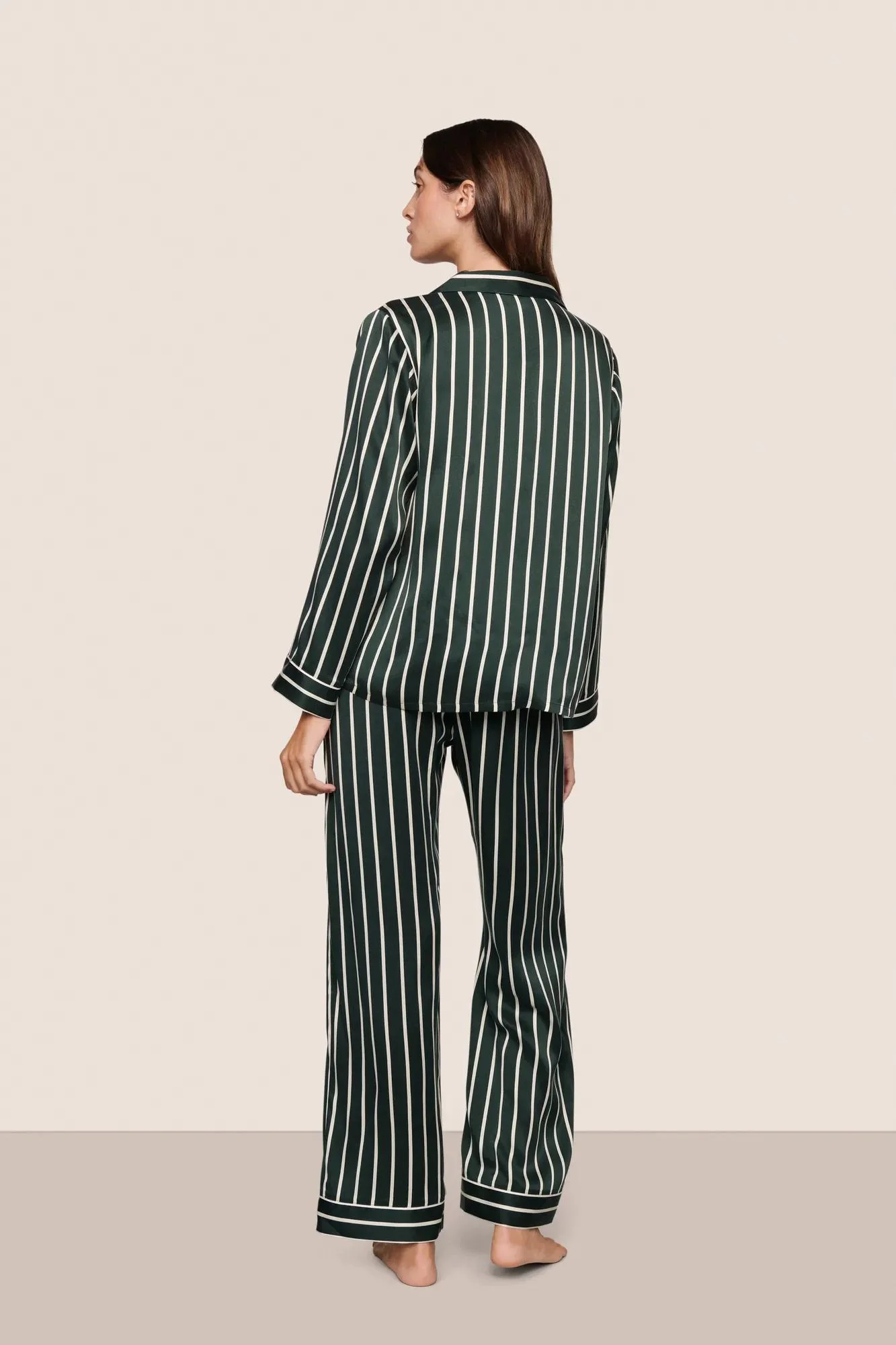 Inez Washable Silk Printed Long PJ Set - Image 3