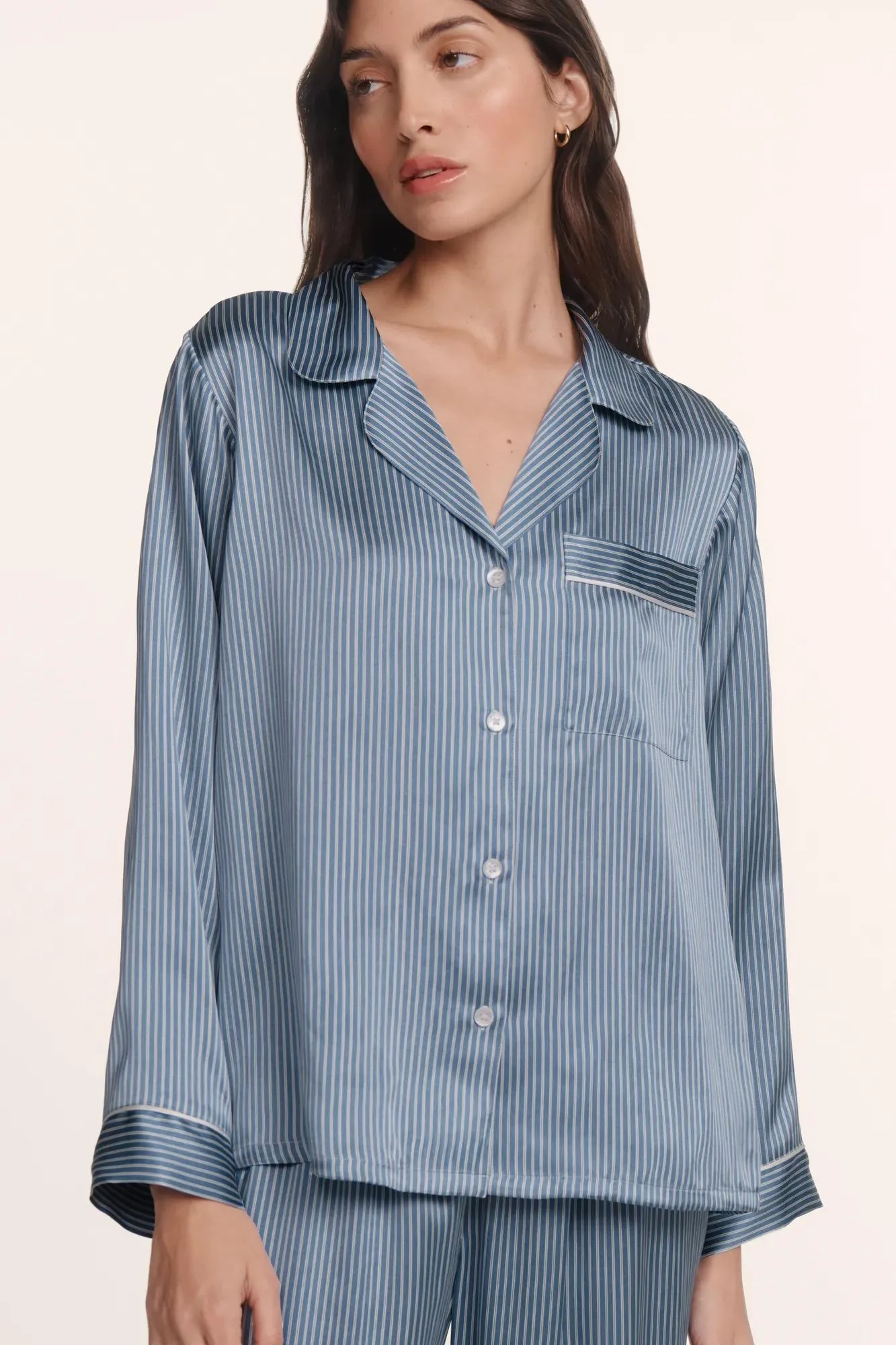 Inez Washable Silk Printed Long PJ Set - Image 4