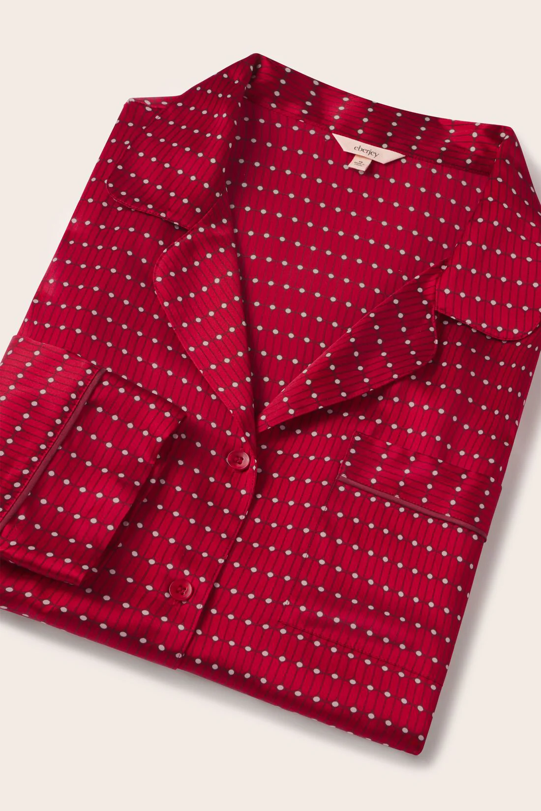 Inez Washable Silk Printed Long PJ Set - Image 5