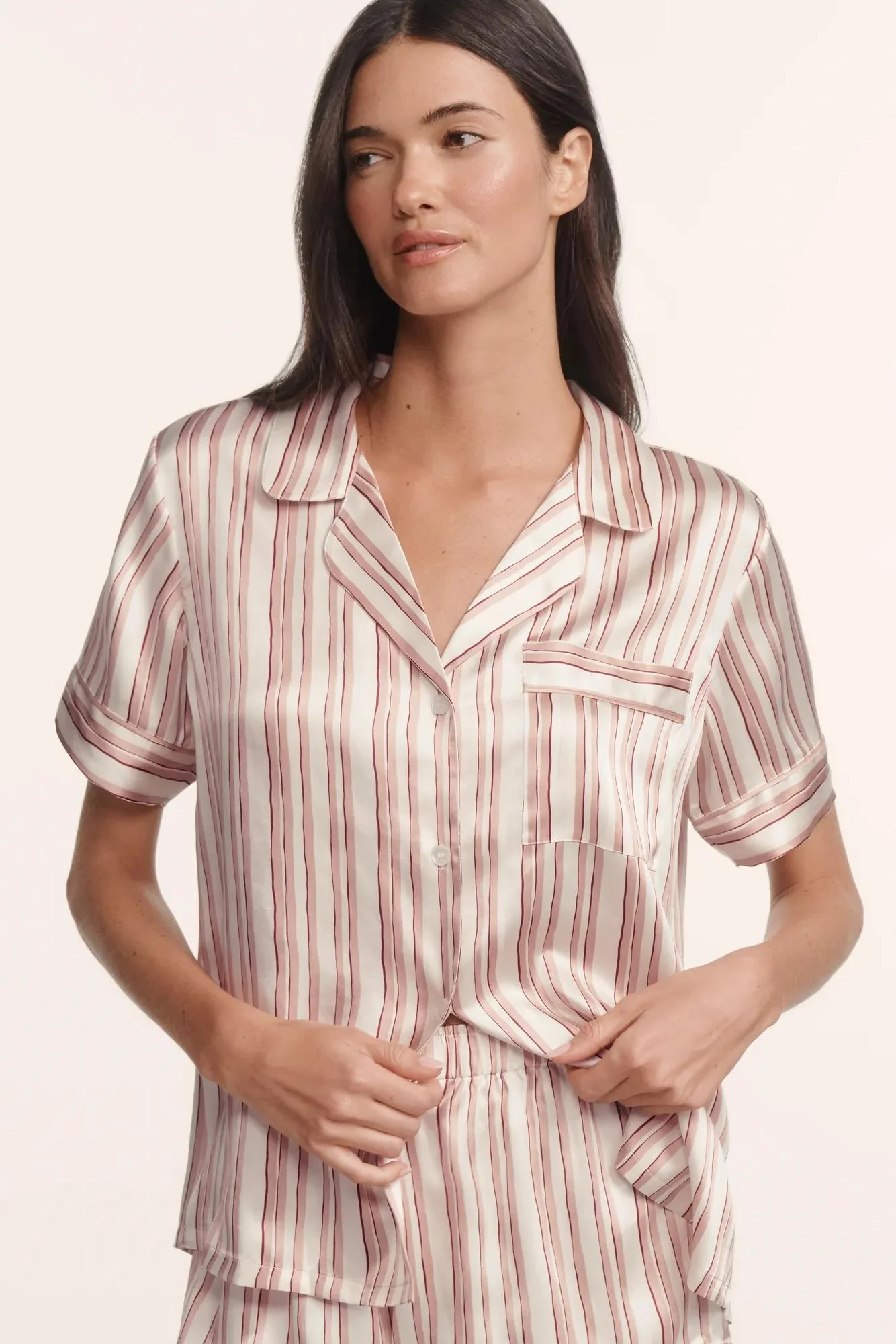 Eberjey x ILIA - Inez Washable Silk Printed Short PJ Set - Image 4