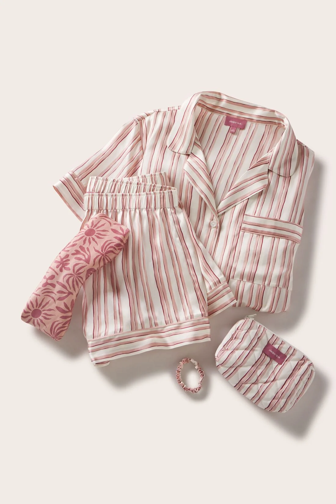 Eberjey x ILIA - Inez Washable Silk Printed Short PJ Set - Image 7