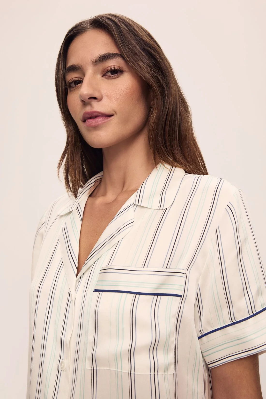 Inez Washable Silk Printed Short PJ Set - Image 2