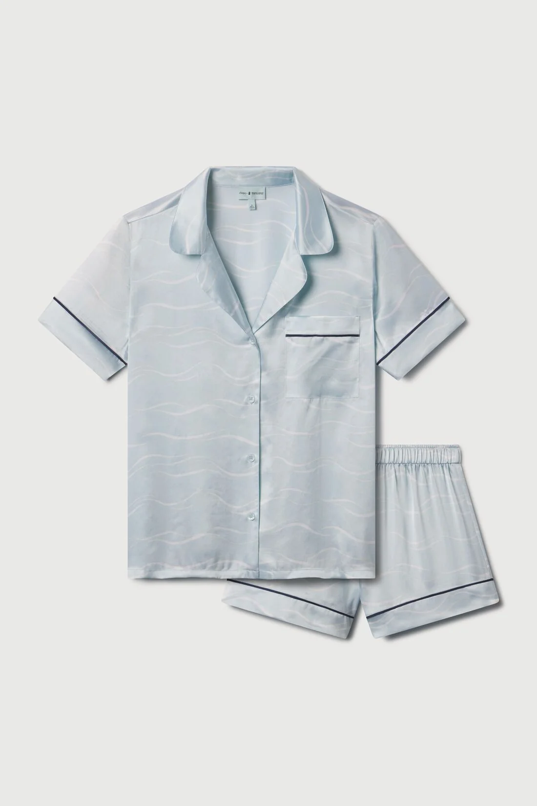 Eberjey x The Ritz-Carlton Yacht Collection - Inez Washable Silk Printed Short PJ Set - Image 4