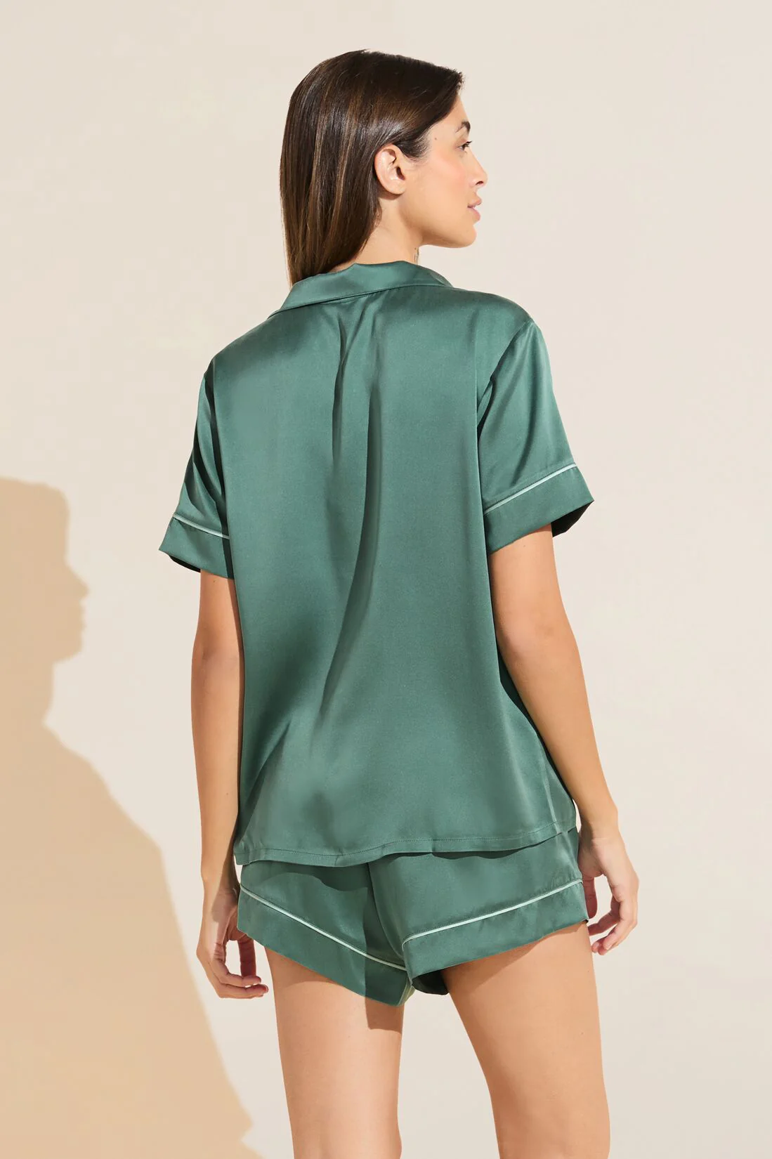 Inez Washable Silk Short PJ Set - Image 4