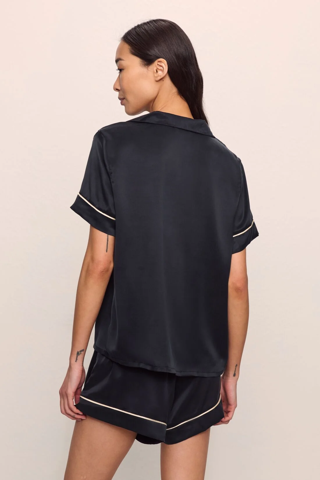 Inez Washable Silk Short PJ Set - Image 3