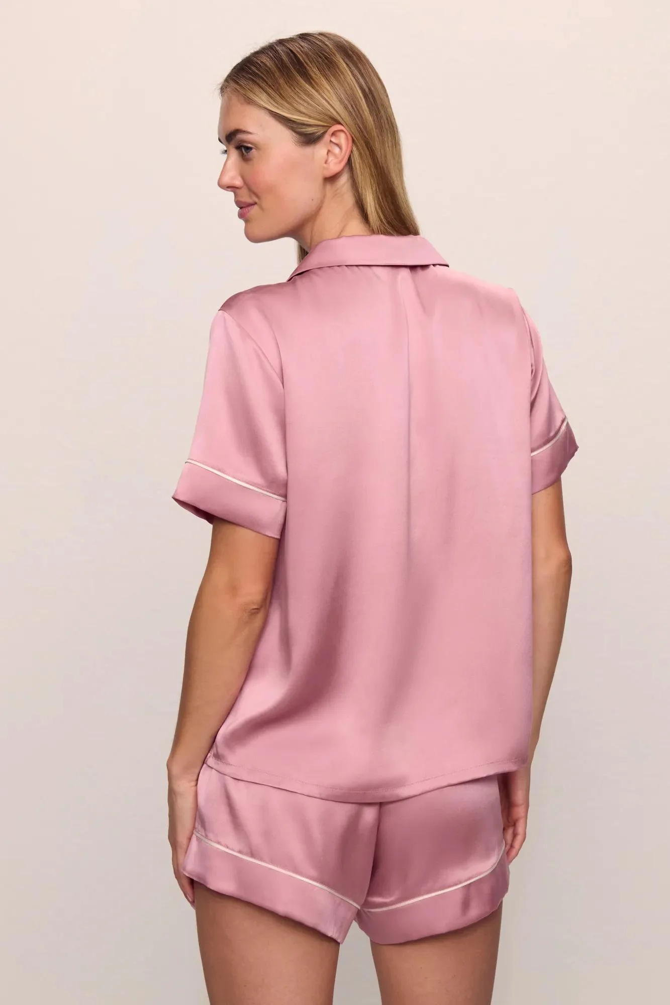 Inez Washable Silk Short PJ Set - Image 3