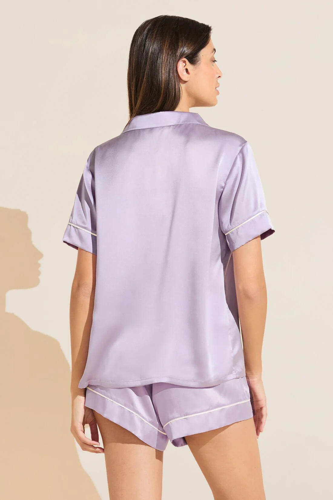 Inez Washable Silk Short PJ Set - Image 3