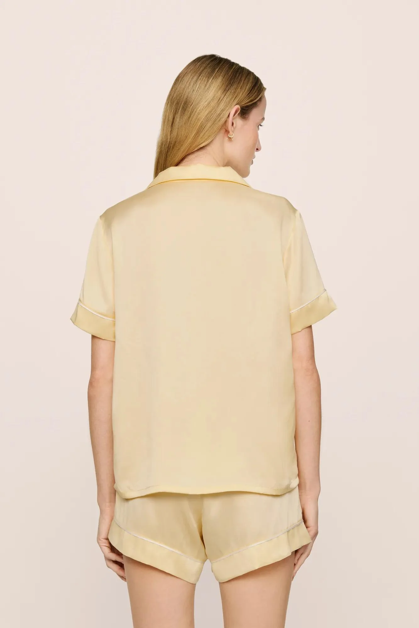 Inez Washable Silk Short PJ Set - Image 3
