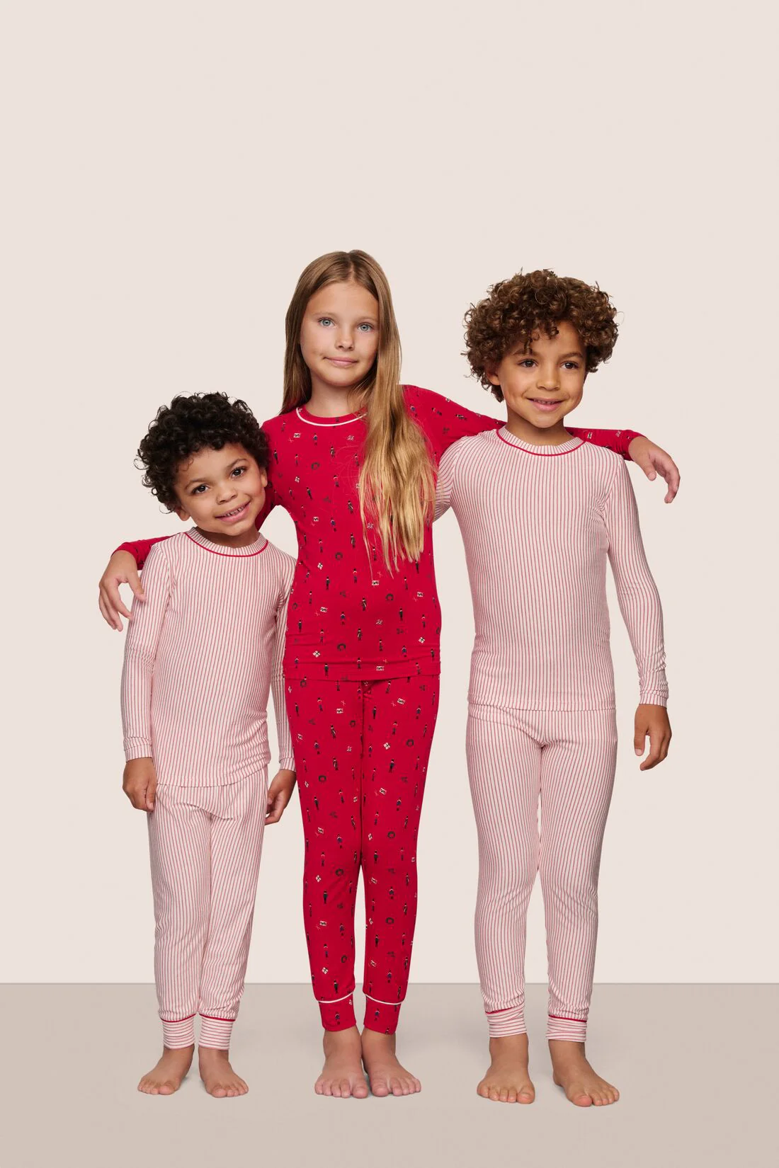 Kids Printed TENCEL™ Modal Unisex Long PJ Set - Image 5