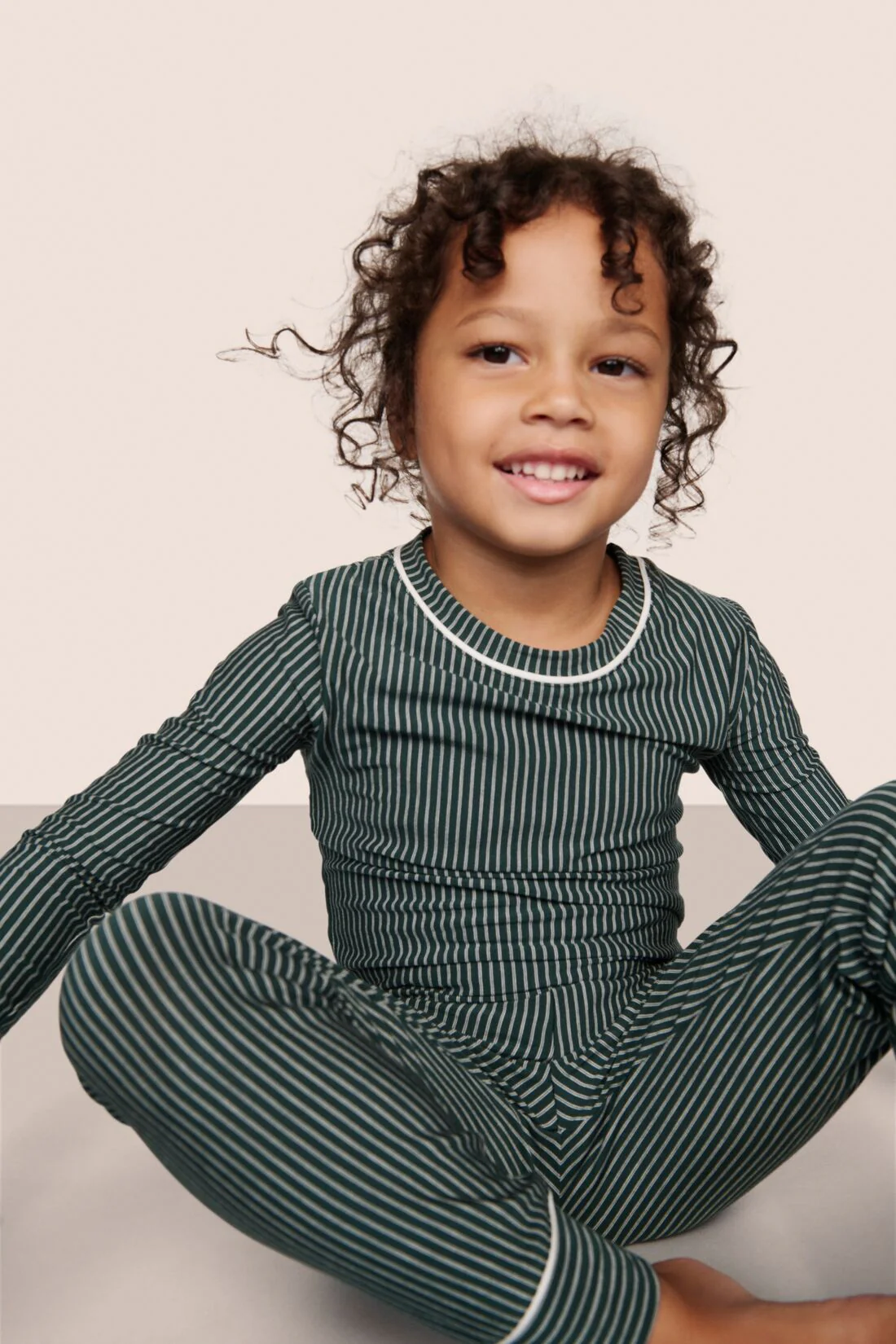 Kids Printed TENCEL™ Modal Unisex Long PJ Set - Image 4