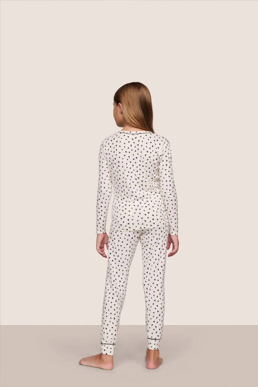 Kids Printed TENCEL™ Modal Unisex Long PJ Set - Image 3