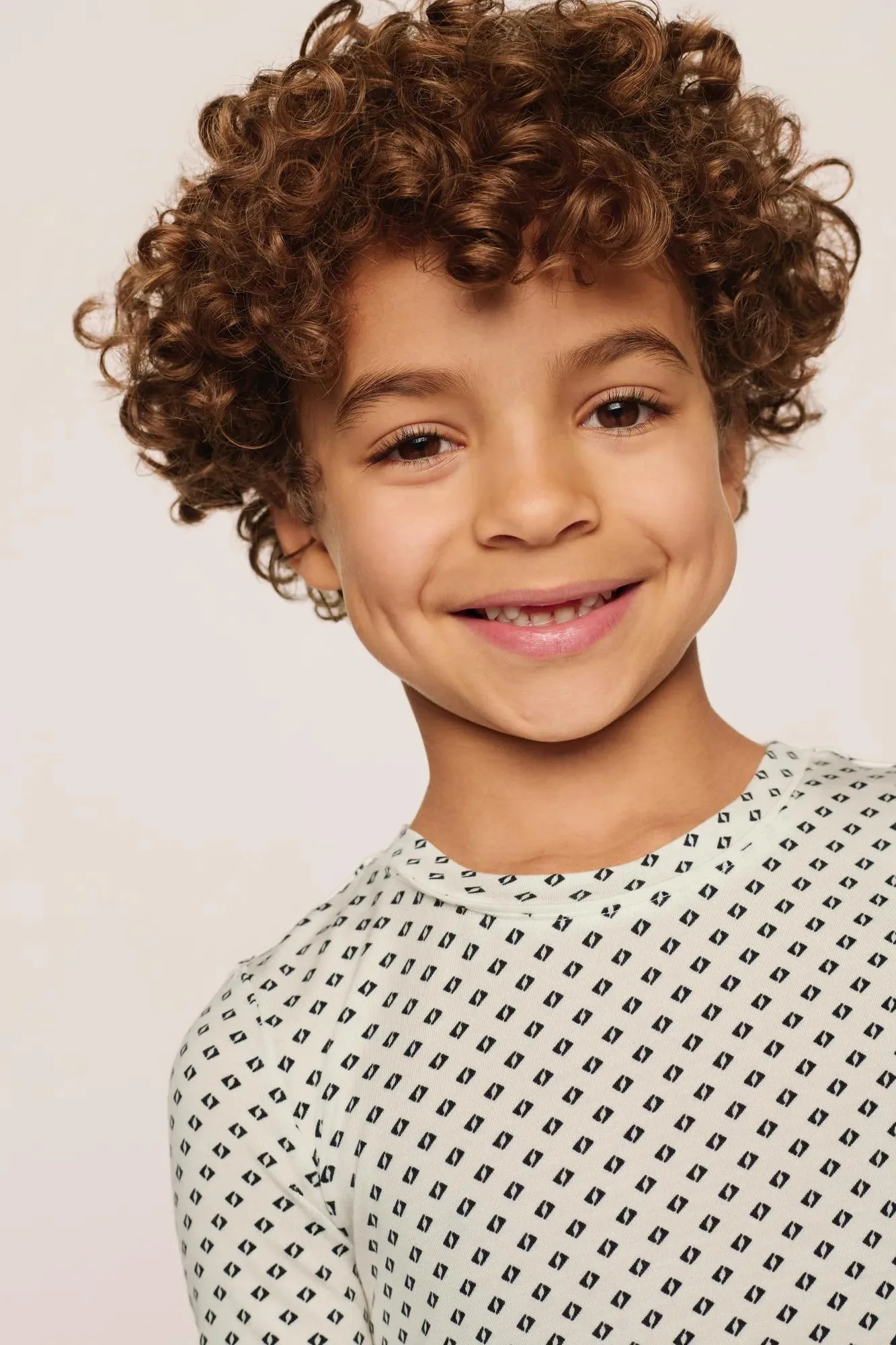 Kids Printed TENCEL™ Modal Unisex Short PJ Set - Image 6
