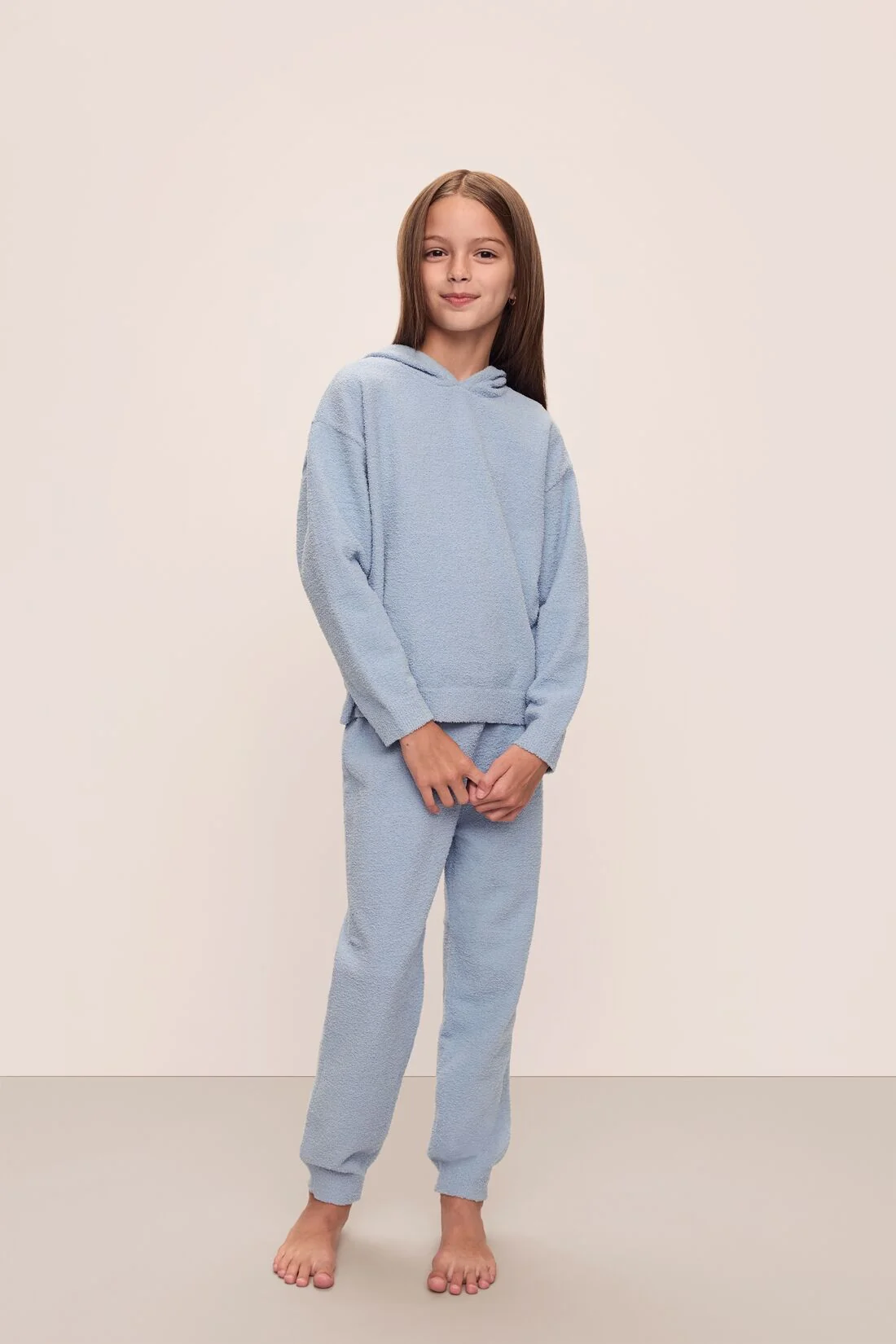 Kid's Recycled Boucle Hoodie & Jogger Set