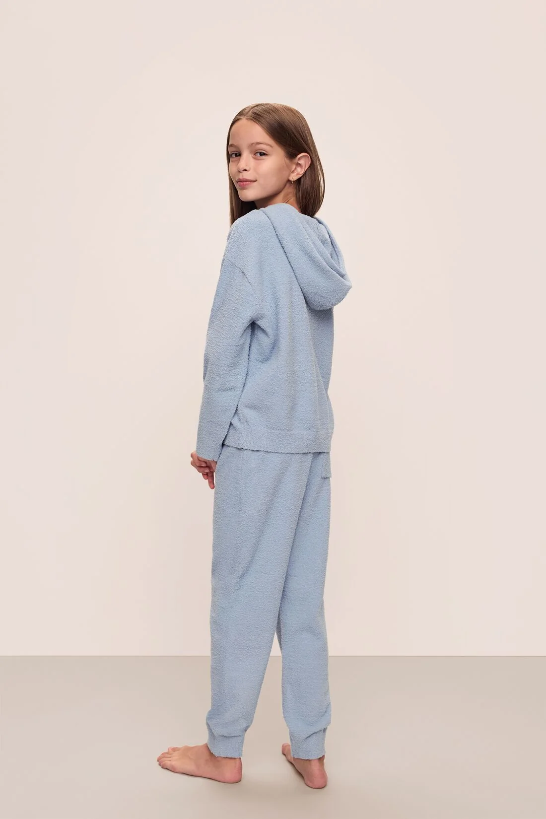 Kid's Recycled Boucle Hoodie & Jogger Set - Image 2