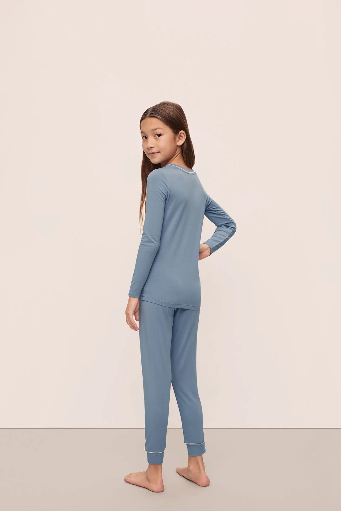 Kids TENCEL™ Modal Unisex Long PJ Set - Image 3