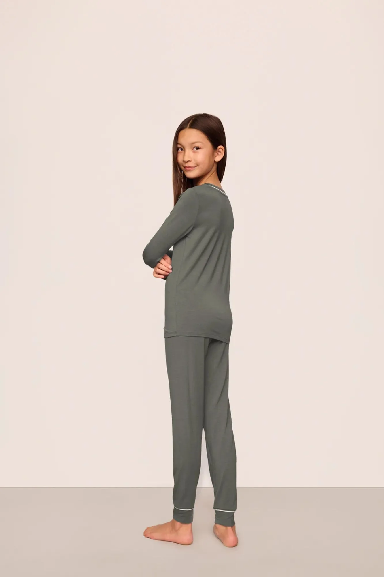 Kids TENCEL™ Modal Unisex Long PJ Set - Image 3
