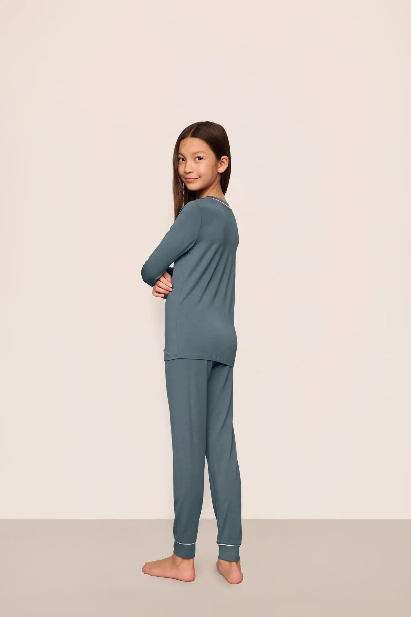 Kids TENCEL™ Modal Unisex Long PJ Set - Image 3