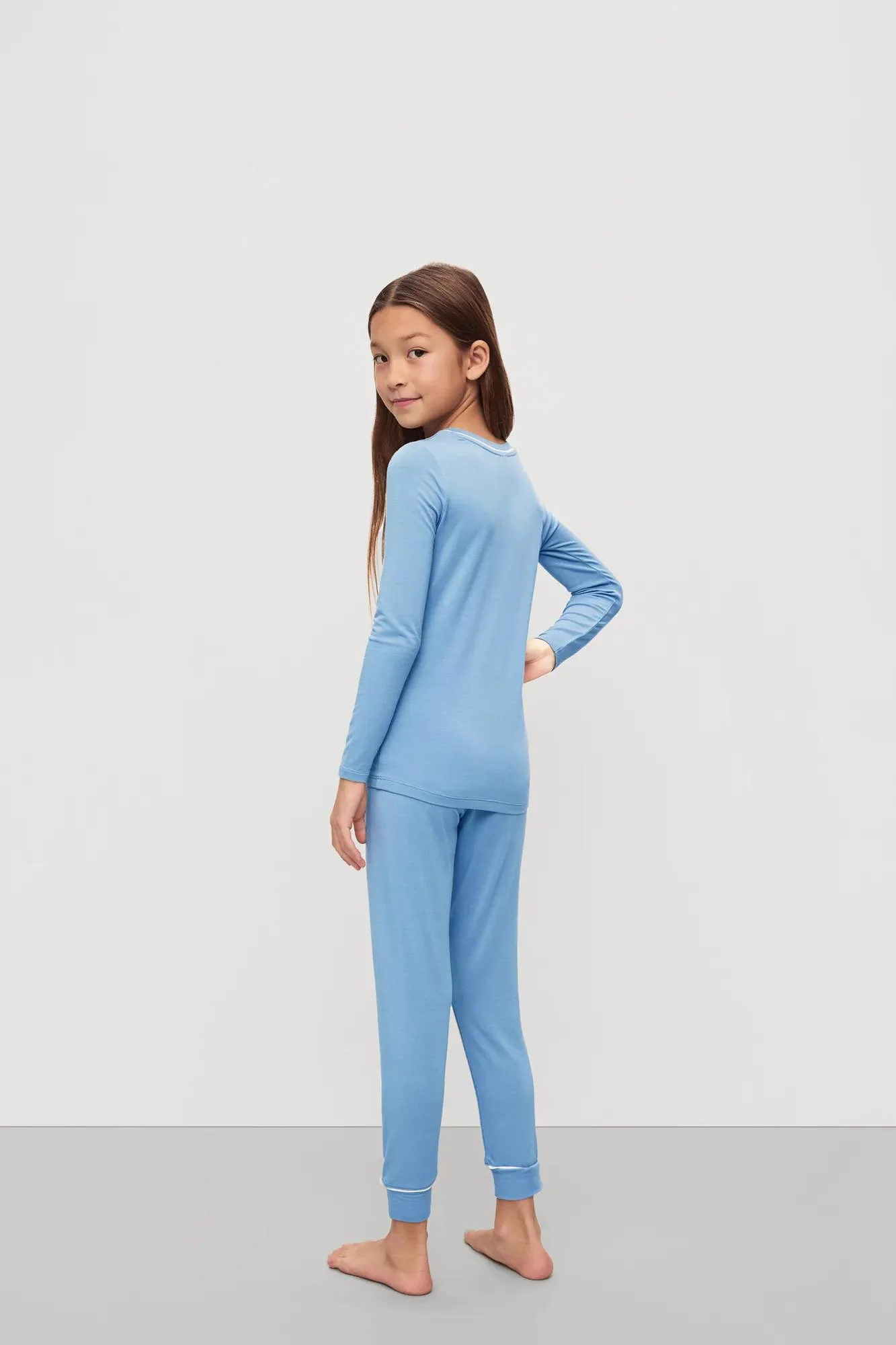 Kids TENCEL™ Modal Unisex Long PJ Set - Image 3