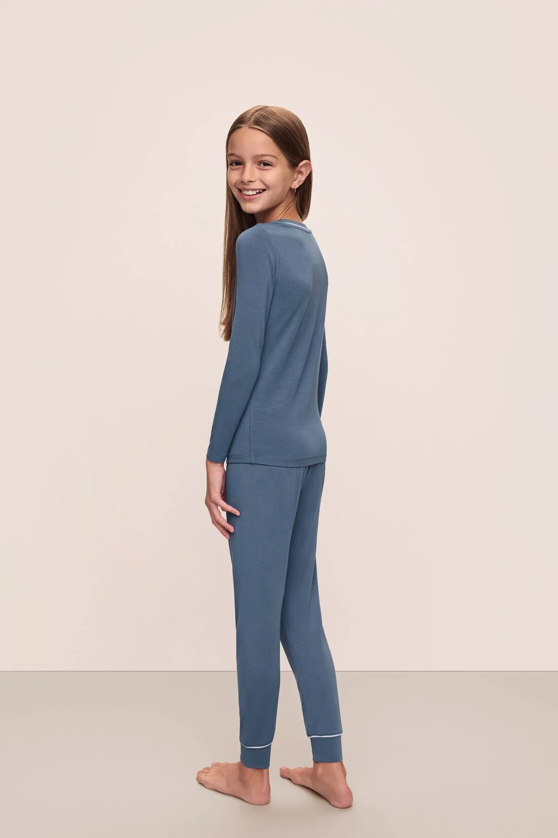 Kids TENCEL™ Modal Unisex Long PJ Set - Image 3