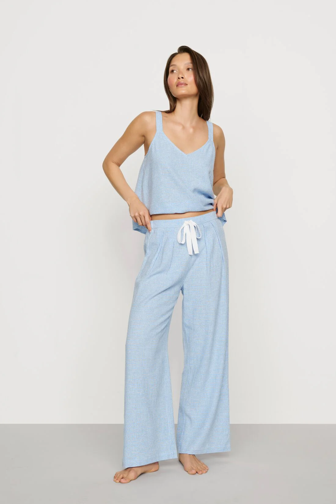 Linen Blend Relaxed Pant