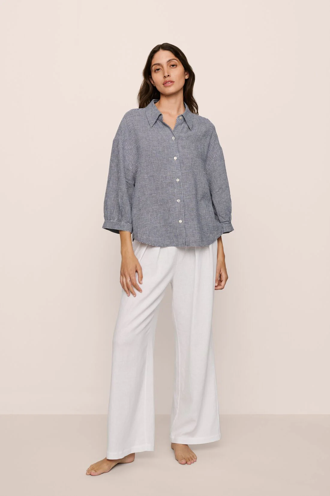 Linen Blend Relaxed Top - Image 3