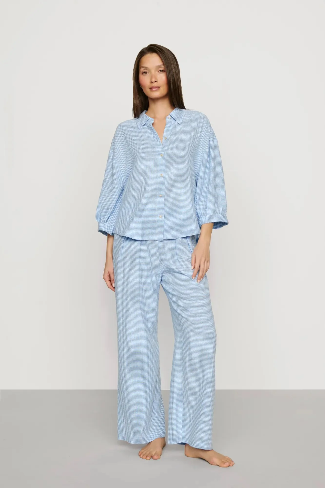 Linen Blend Relaxed Top - Image 3